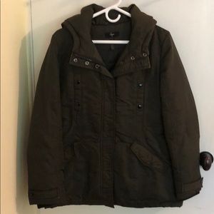 Aqua Winter Army Green Coat